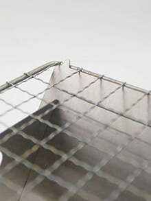 1 件戶外便攜式不銹鋼折疊露營爐、燒烤爐、木材和木炭燃燒爐、廚房用品 - 銀色 - 查看 3