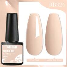 8件套裸色凝胶指甲油套装，含闪粉、可卸UV/LED凝胶，半永久美甲凝胶，美甲沙龙DIY美甲设计装饰，居家美甲 - 裸色 - 查看 7