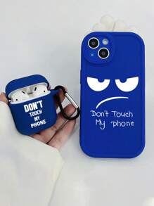 Airpod 1/2 Printed Earphone Case & Phone Case Set Compatible With IPhone - Multicolor - View 4