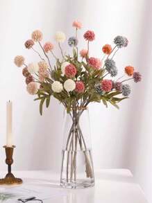 1 件人造蒲公英，带 5 个茎，可作为模拟花卉布置客厅和餐桌装饰，情人节，生日毕业礼物，秋季装饰，秋季 - 彩色 - 查看 3