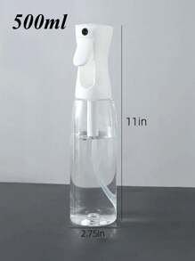 1入組500ml可補充清晰連續噴霧瓶原子化壓妝水潤濕瓶面部補濕瓶澆水罐消毒噴霧瓶,髮型噴霧瓶超細連續噴霧水瓶,可用於造型和清潔,面部潤膚,超細植物連續噴霧水瓶可以均勻覆蓋和控制,可用於不同的家庭和美容用途,包括清潔,熨燙,美髮,澆水植物,分配空氣清新劑,噴霧精油等等。 - 無色 - 查看 3