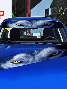 Creative 3d Sticker Car Decoration Windshield Banner, Front Windshield Decal, Rear Sun Bar Sun Visor Vinyl Decal Windshield Cast Film Windshield Banner Decal Car Windshield Decal - B - View 5