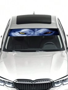 Creative 3d Sticker Car Decoration Windshield Banner, Front Windshield Decal, Rear Sun Bar Sun Visor Vinyl Decal Windshield Cast Film Windshield Banner Decal Car Windshield Decal - B - View 3