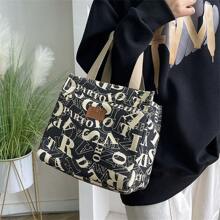 Túi đựng hộp cơm trưa thời trang Túi đựng hộp cơm trưa có họa tiết chữ, cách nhiệt bằng giấy bạc và quai xách Túi đựng hộp cơm trưa Túi đựng hộp cơm trưa cách nhiệt cho hộp đựng hộp cơm trưa khi đi du lịch, công sở, trường học, kỳ nghỉ, cho kỳ nghỉ, cho học sinh, cho nam, cho nữ, cho học sinh, cho cắm trại, hộp đựng hộp cơm trưa di động, đồ dùng học tập đa năng khi trở lại trường, túi đựng đồ dùng học tập, đồ dùng học tập thiết yếu cho trường đại học, phụ nữ, phụ nữ - màu đen - Xem 7