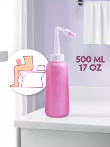 1 Peça, Bacia Portátil de Assento de Viagem, Bacia de Higiene Pessoal Manual de 350ml / 500ml para Limpeza Feminina