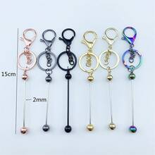 Llavero Con Cuentas De Arcoíris De Aleación, Material Para Hacer Joyería Diy, Adecuado Para Fabricación De Llaveros, 1 Ud. - Multicolor - Ver 3