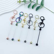 Llavero Con Cuentas De Arcoíris De Aleación, Material Para Hacer Joyería Diy, Adecuado Para Fabricación De Llaveros, 1 Ud. - Multicolor - Ver 1