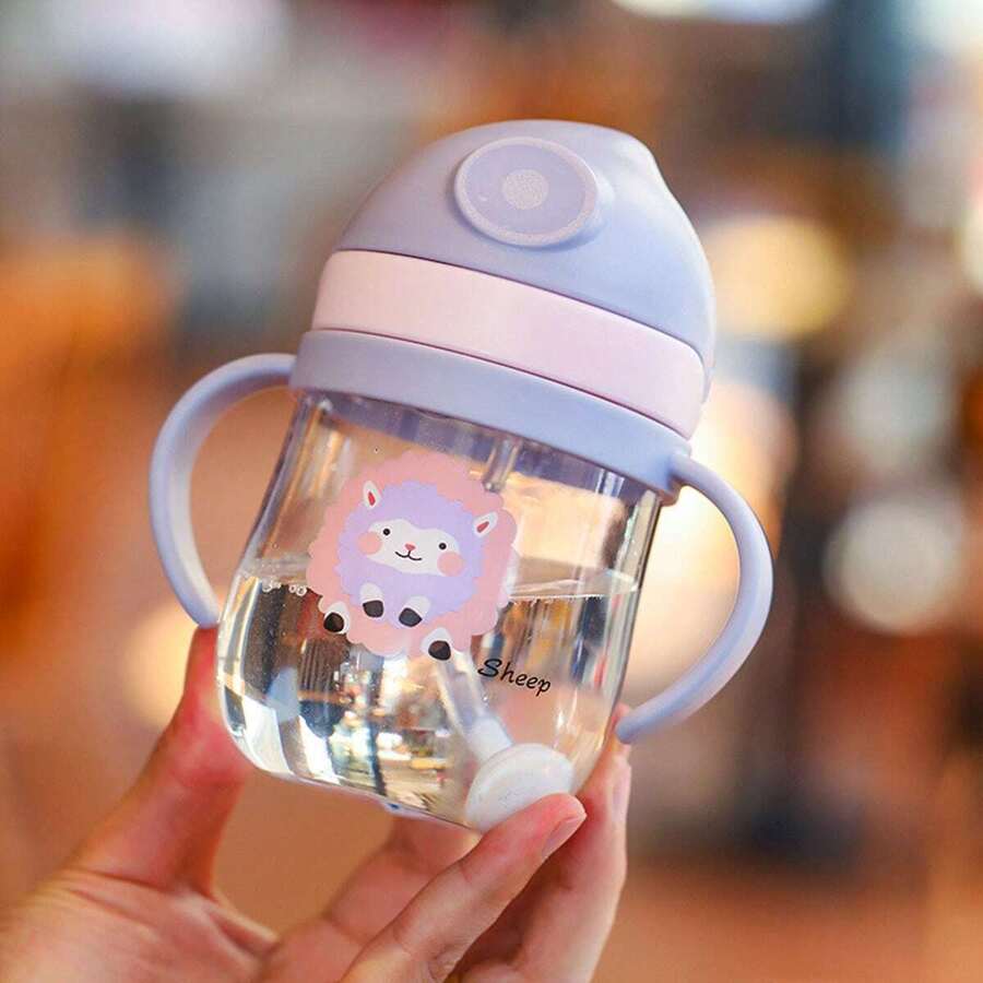 嬰兒/兒童飲水瓶 250ml 卡通人物可愛水杯/嬰兒奶瓶附吸管