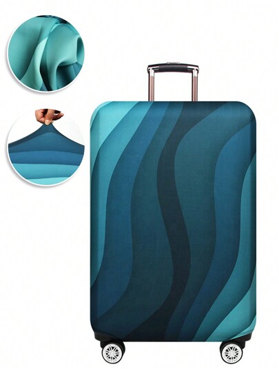 18-32Inch Elastic Luggage Cover Design Sense Colorful Streamers Pattern Washable Suitcase Cover Allover Print Dust-Proof Anti-Scratch Protector Case Trolley Case Travel Accessories School Supplies Back To School Stuff College Dorm Essentials For Student Travel Case Cover Luggage Protector Back To School Stuff Bag For School School Accessories