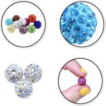 Strass En Verre De Cristal 10mm, Pavé D'argile, Perles Disco Pour Bracelet Scintillant, Collier, Boucles D'oreilles, Artisanat, Fournitures De Fabrication De Bijoux
