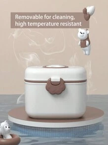 1入組550毫升便攜式嬰兒奶粉盒,附匙羹,密封儲存容器