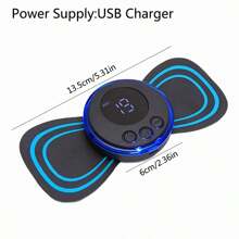 inteligente eléctrico Masajeador de cuello con legumbres Masaje Pegatina para - Negro - Ver 2