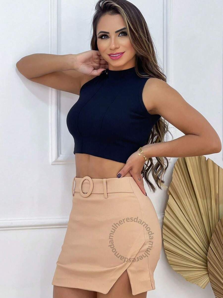 Women Skirts - Màu be - Xem 1