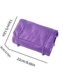 1入組女士化妝包,四合一網紗大容量多功能化妝包適合女士女孩 - 紫色 - 查看 6