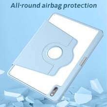 1 件粉色可旋轉平板電腦保護殼帶鍵盤 - 粉色 - 查看 8