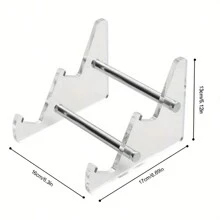 1只亞克力鍵盤展示架,可拆卸透明鍵盤支架平板支架 - 無色 - 查看 2