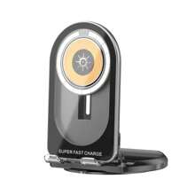 全新15w 3合1無線充電器,車用手機支架,車載導航支架,辦公室桌面快速充電 - 粉色 - 查看 5