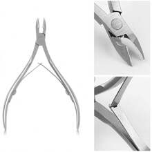 1pc Cuticle Trimmer Cuticle Cutter Nippers Clippers Colorful Stainless Steel Nail Dead Skin Remover Clipper Cuticle Scissors Plier Manicure Pedicure Tool - Silver - View 7