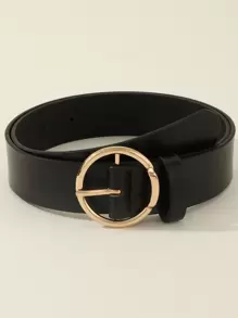 1 Miếng Vàng Khóa tròn Đúng mốt Của phụ nữ Thắt lưng , Linh hoạt Đối với Quần jean , , , Mặc hàng ngày - màu đen - Xem 13