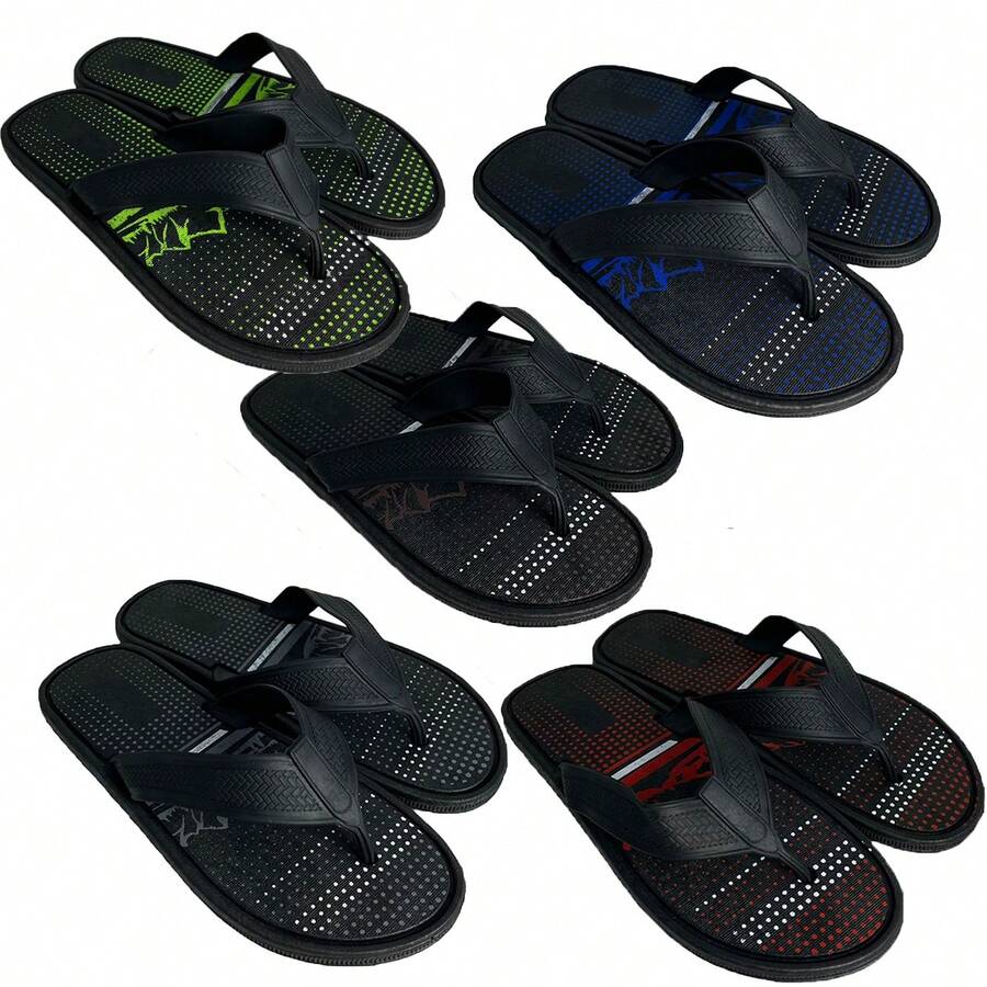 Men Flip Flops & Slides - Rỉ Nâu - Xem 1