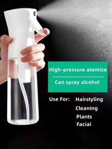 1入組500ml可補充清晰連續噴霧瓶原子化壓妝水潤濕瓶面部補濕瓶澆水罐消毒噴霧瓶,髮型噴霧瓶超細連續噴霧水瓶,可用於造型和清潔,面部潤膚,超細植物連續噴霧水瓶可以均勻覆蓋和控制,可用於不同的家庭和美容用途,包括清潔,熨燙,美髮,澆水植物,分配空氣清新劑,噴霧精油等等。 - 無色 - 查看 2