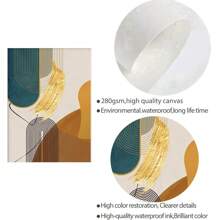 3 pièces Affiches d'art mural sur canevas avec motifs de lignes abstraites, imprimés dans le style nordique pour salon, chambre à coucher et décoration de maison moderne, encadrables