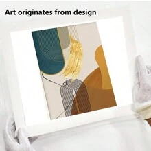 3 pièces Affiches d'art mural sur canevas avec motifs de lignes abstraites, imprimés dans le style nordique pour salon, chambre à coucher et décoration de maison moderne, encadrables
