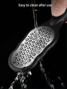 1pc Colossal Foot File Scraper - The Original Stainless Steel Foot Rasp, Dead Skin/Callus Remover For Feet, Gentle Foot Scrubber, Pedicure Tools For Salon-Quality Foot Care - White - View 5