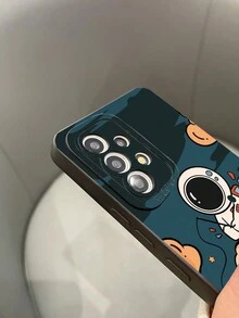 1入組tpu啞光太空人&眼睛印花手機殼,適用於iphone、三星、小米 - 彩色 - 查看 3