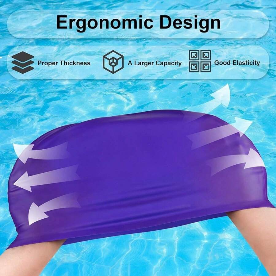 Extra Large Swim Cap for Braids and Dreadlocks Swimming Cap for Women