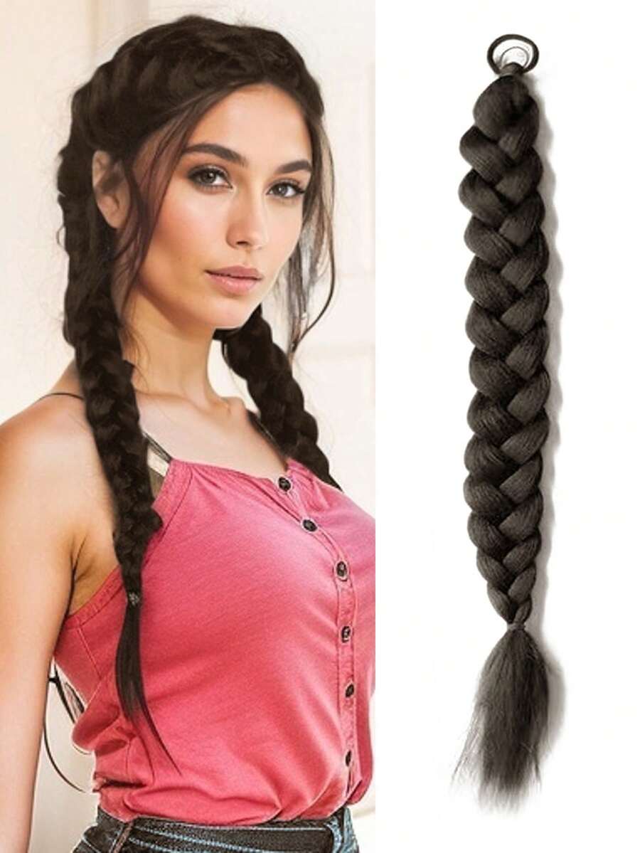 1 Miếng Bện Nối tóc - màu nâu - Xem 1