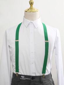One Piece Men's Braces - Green - View 1