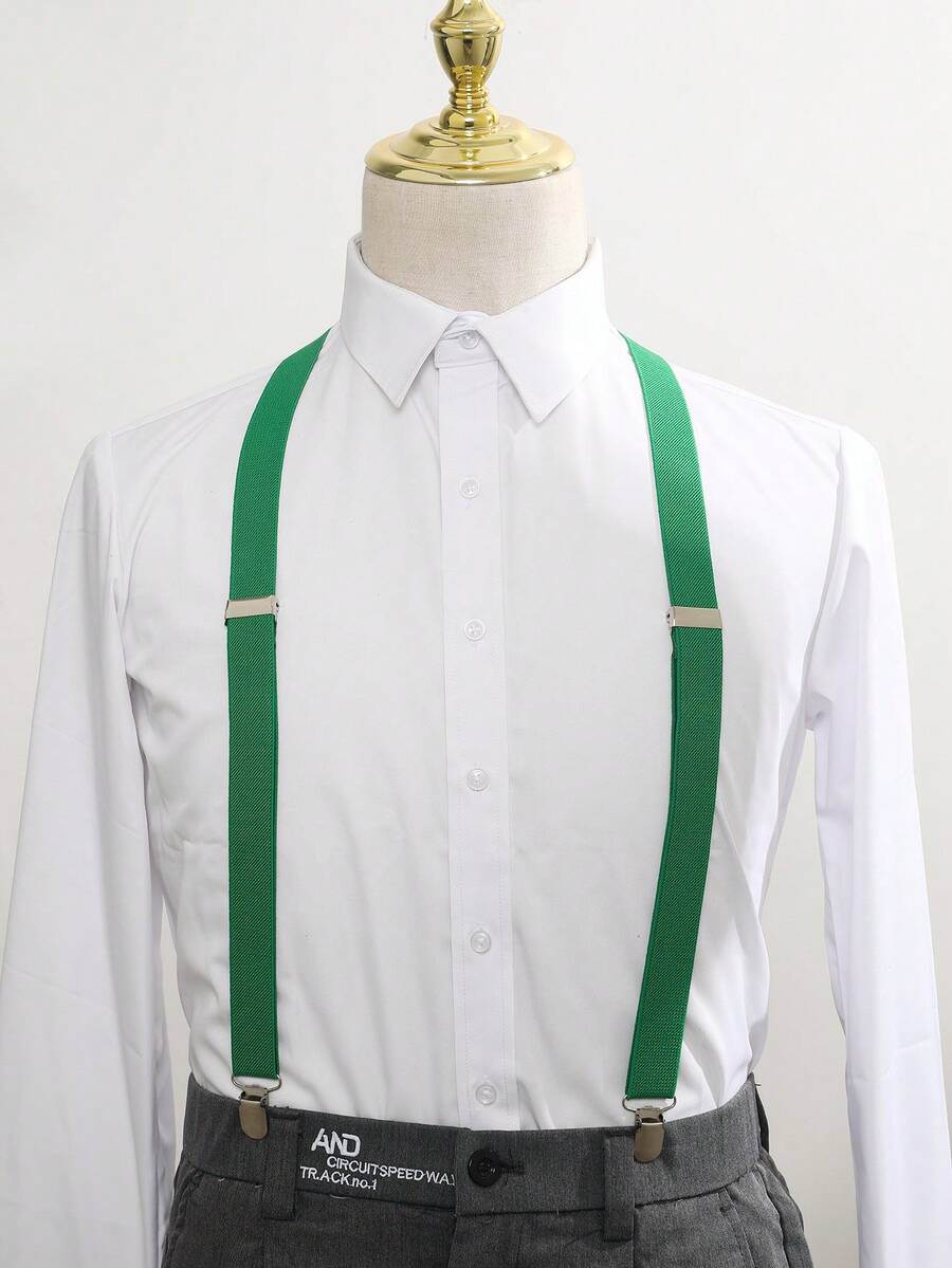 One Piece Men's Braces - Green - View 1