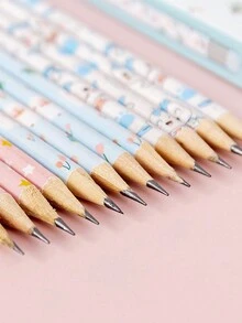 6入組羊設計鉛筆 - 薄荷綠 - 查看 4