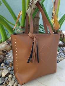 Women Shoulder Bags - 駝色 - 查看 3