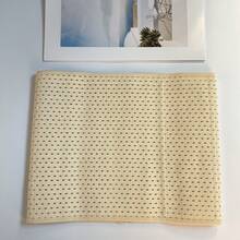 1pc Women's Solid Color 6 Row Buckle Breathable Mesh Waist Trainer - Beige - View 3