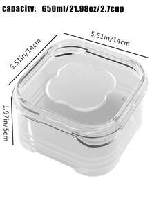 8 Packs Refrigerator Food Storage Containers , Produce Saver Stackable Container with Lids , Freezer Bins Stay Fresh Lettuce Salad Container for Fridge - Black - View 7