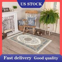 1 Miếng Hoa văn Vintage Tua Dệt Tấm thảm Chống trượt Bền chặt Phòng khách Phòng ngủ Ban công Đồ trang trí Thảm - Nhiều màu - Xem 1