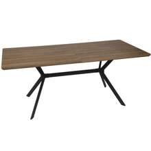 DC DICLASSE 71"x35.5" Dining Table for 6-8 Mid-Century Modern Rectangle Wood Kitchen Table Farmhouse Dining Table Balcony Cafe Bar Conference - màu óc chó - Xem 11