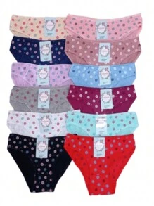 Women's Underwear 6 Pieces Size (S,M,L) - 彩色 - 查看 3