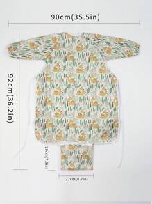 Coverall Baby Feeding Bib For Eating,Long Sleeves Bib Attaches To Highchair And Table,Weaning Bibs - Multicolor - View 9