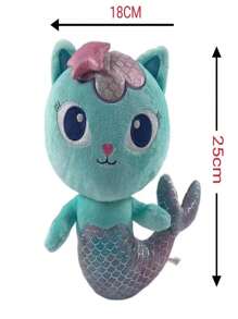 Juguete con felpa sirena gato dulce relleno Muñeca - Morado - Ver 2