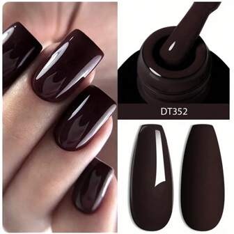 MEET ACROSS 7ML Gel Nail Polish Wine Red Color Series Semi Permanent UV Gel Chocolate Autumn Winter Nail Art Gel Varnish