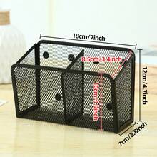 2 Grids Magnetic Pen Holder - Black - View 3