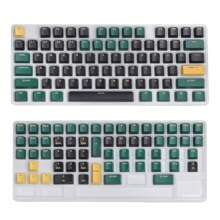 火星綠鍵帽套裝，套裝鍵帽採用雙射出成型PBT材質，OEM輪廓，適用於61 63 64 66 68 84 87 96 100 104 108 MX軸機械鍵盤 - 馬爾斯綠 - 查看 2
