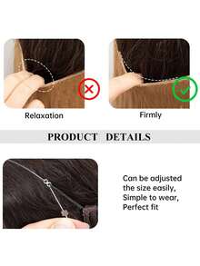 Haircube 20吋波浪捲髮,增加髮量和豐滿感,尺寸可調,顏色多種選擇,方便舒適,適合女士佩戴。 - 間色 - 查看 7