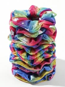 12 chiếc dây buộc tóc màu ma thuật cho trẻ em - Nhiều màu - Xem 3