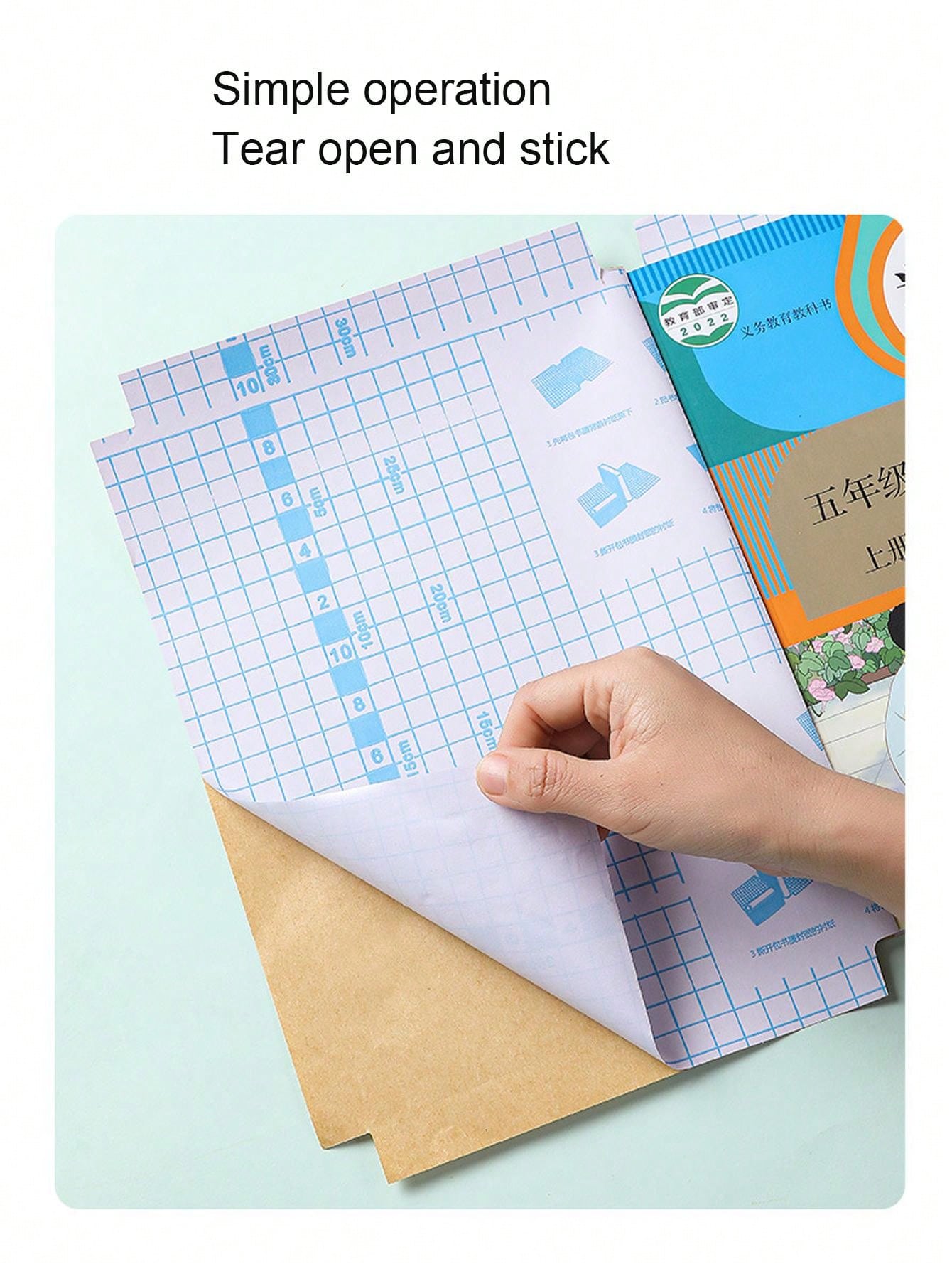 10 Sheets Small Sized Selfadhesive Kraft Paper Book Cover SHEIN EUR