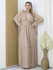 Women Dresses - Màu be - Xem 1