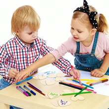 10 件(附繩)diy 空白木件,適合情人節、聖誕節、萬聖節創意心型手繪吊飾裝飾